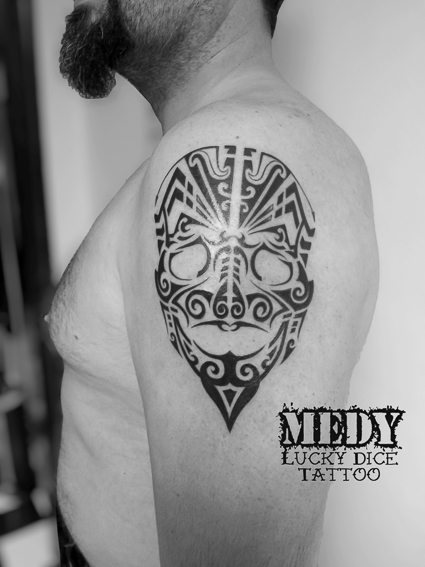 Lucky Dice Tattoo Medy tatoueur à Médan